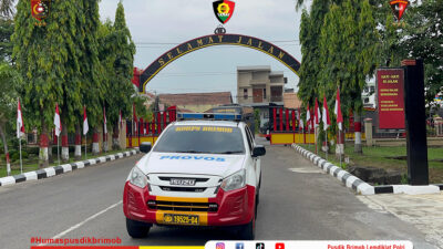 KEDATANGAN PERSONEL POLDA JATIM DI PUSDIK BRIMOB LEMDIKLAT POLRI