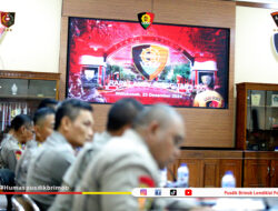 RAPAT ANEV MINGGUAN PUSDIK BRIMOB LEMDIKLAT POLRI