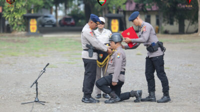 UPACARA PEMBUKAAN PEMBINAAN PEMULIHAN PROFESI PERSONEL POLDA JATIM DI PUSDIK BRIMOB LEMDIKLAT POLRI