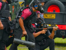 PERSONEL PUSDIK BRIMOB BERLAGA PADA BRIMOB CHALLANGE 2024 KORPS BRIMOB POLRI