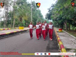 OLAHRAGA PAGI PERSONIL PUSDIK BRIMOB LEMDIKLAT POLRI JANUARI TAHUN 2025