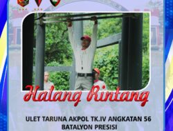 HALANG RINTANG ULET TARUNA AKPOL TK. IV ANGKATAN 56 BATALYON PRESISI DI PUSDIK BRIMOB LEMDIKLAT POLRI