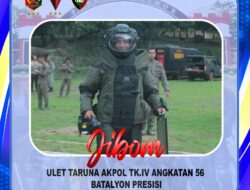 JIBOM ULET TARUNA AKPOL TK. IV ANGKATAN 56 BATALYON PRESISI DI PUSDIK BRIMOB LEMDIKLAT POLRI