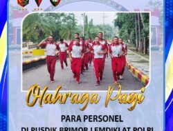 OLAHRAGA PAGI PERSONIL PUSDIK BRIMOB LEMDIKLAT POLRI PEBRUARI TAHUN 2025